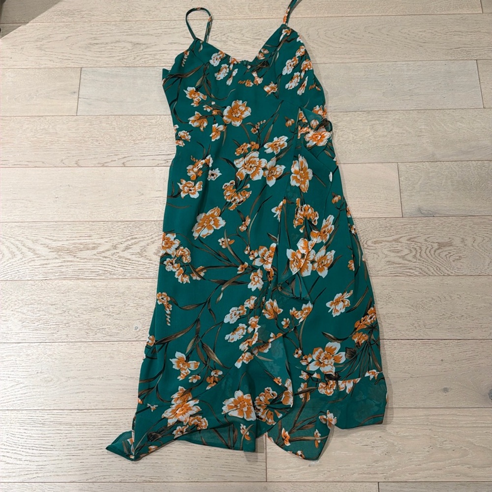 Bardot Green Floral Dress